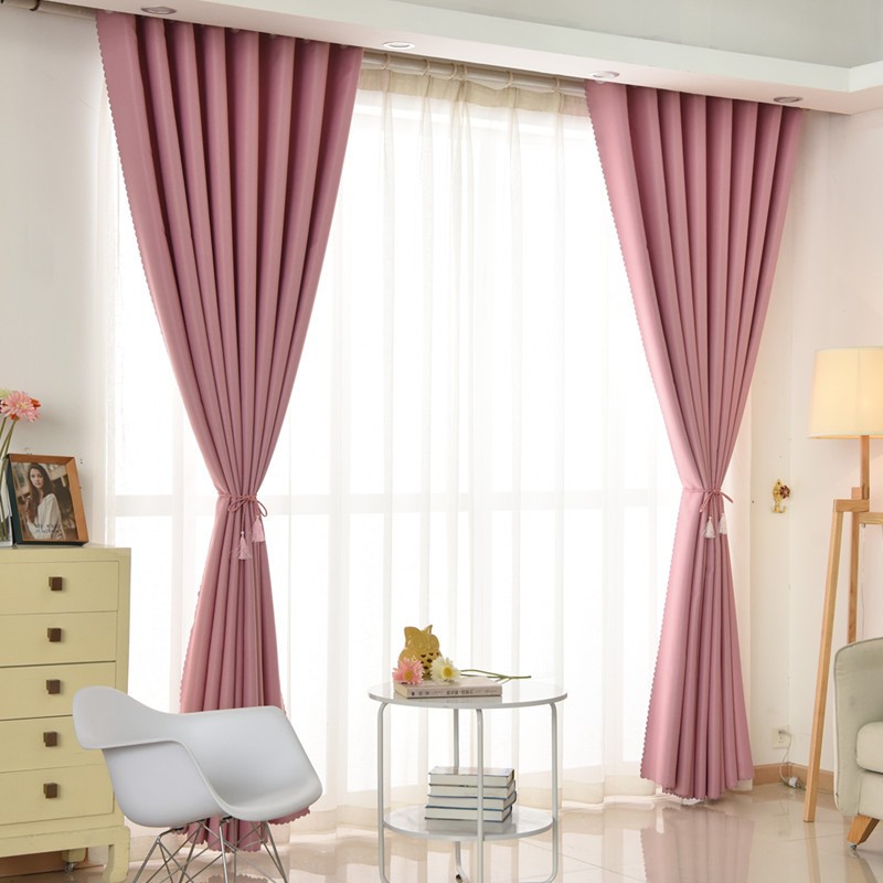 แนะนำ ผ้าม่าน ผ้าม่านหน้าต่าง ประตู ห่วงตาไก่สีพื้นไม่มีลาย สีพลาสเทล ทึบแสง กันแดด กันยุวี พร้อมส่ง ราคาพิเศษ มีเก็บเงินปลายทาง