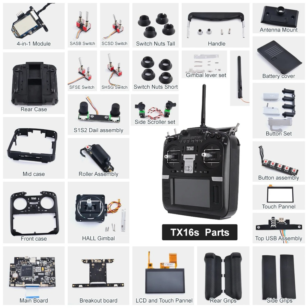 🇹🇭RadioMaster SA+SB/SC+SD/SF+SE/SH+SG Switch Assemblies for TX16S MKII