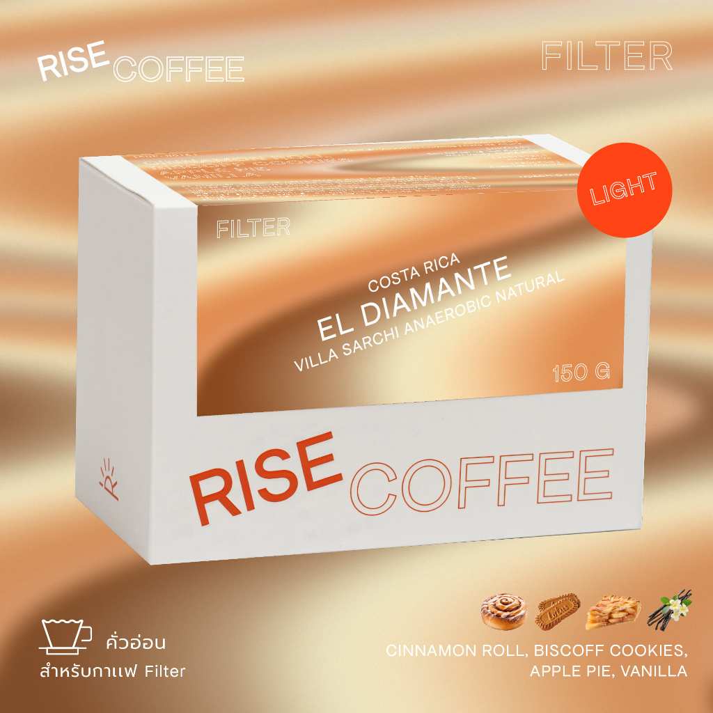 RISE COFFEE เมล็ดกาแฟคั่วอ่อน COSTA RICA EL DIAMANTE - ANAEROBIC NATURAL