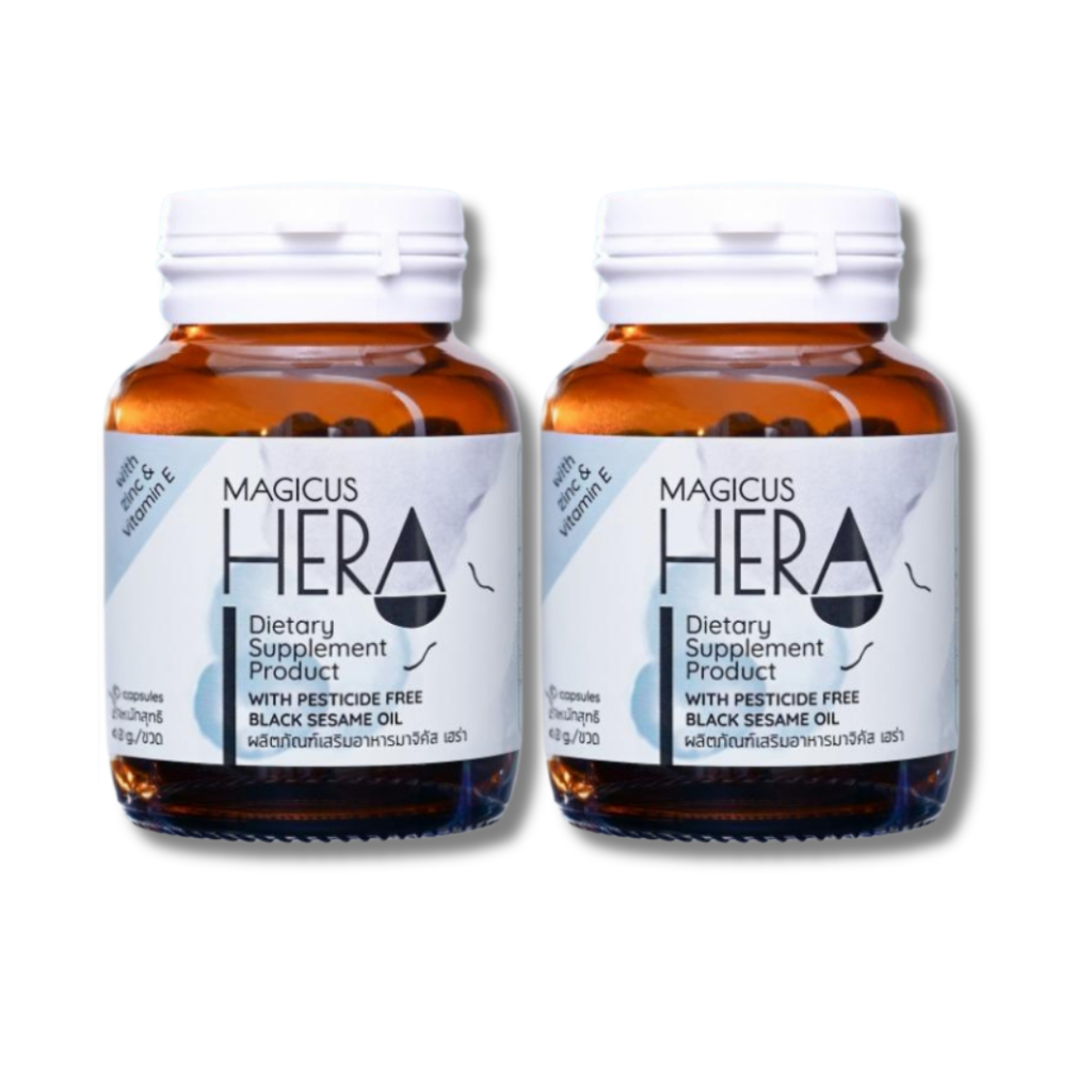 Magicus Hera มาจิคัสเฮร่า วิตามินลดผมร่วง 2 กระปุก