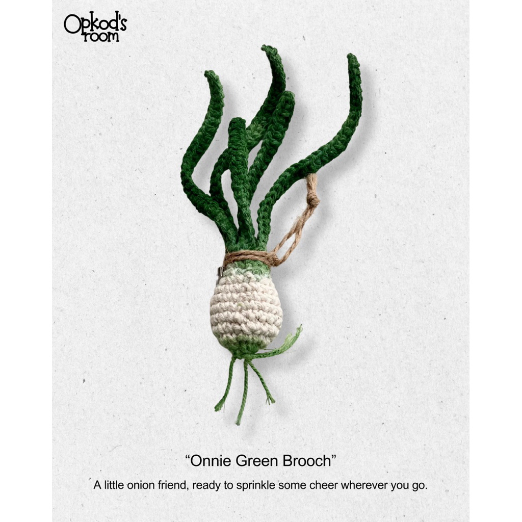 เข็มกลัดต้นหอม Onnie Green 🧅