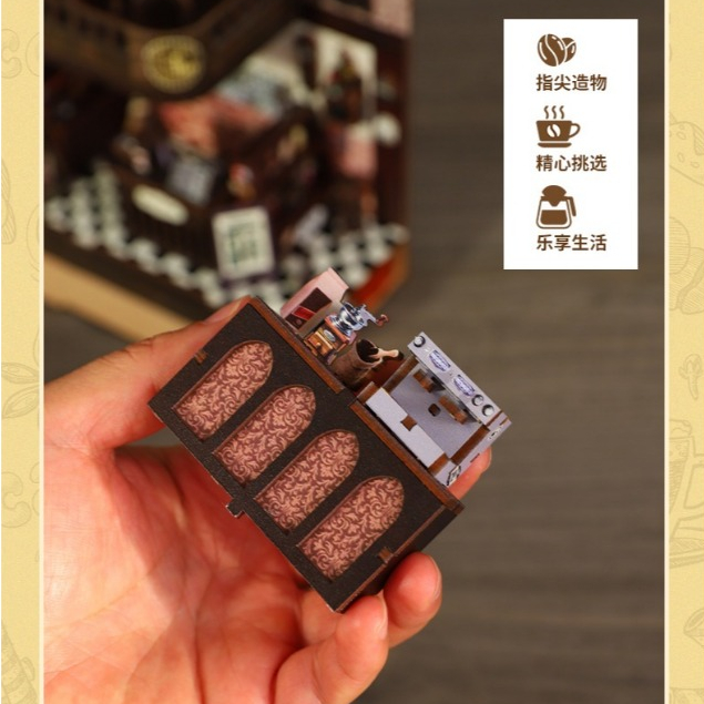 พร้อมส่ง บ้านตุ๊กตา DIY ประกอบเอง ที่กั้นหนังสือ Magic รูปที่ 7