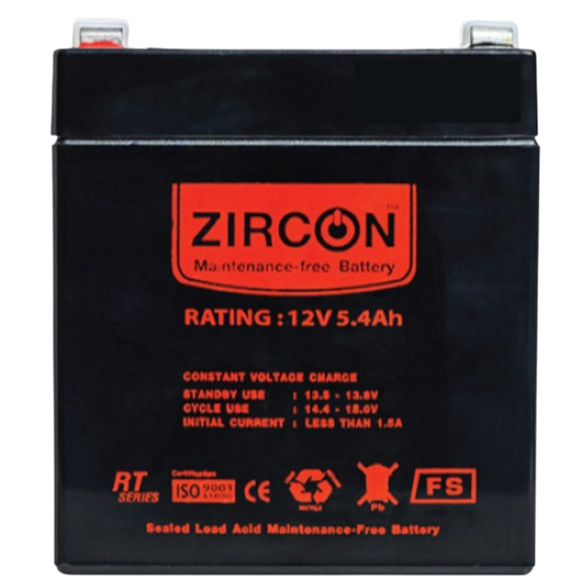 Zircon Battery 12V/5.4AH UPS