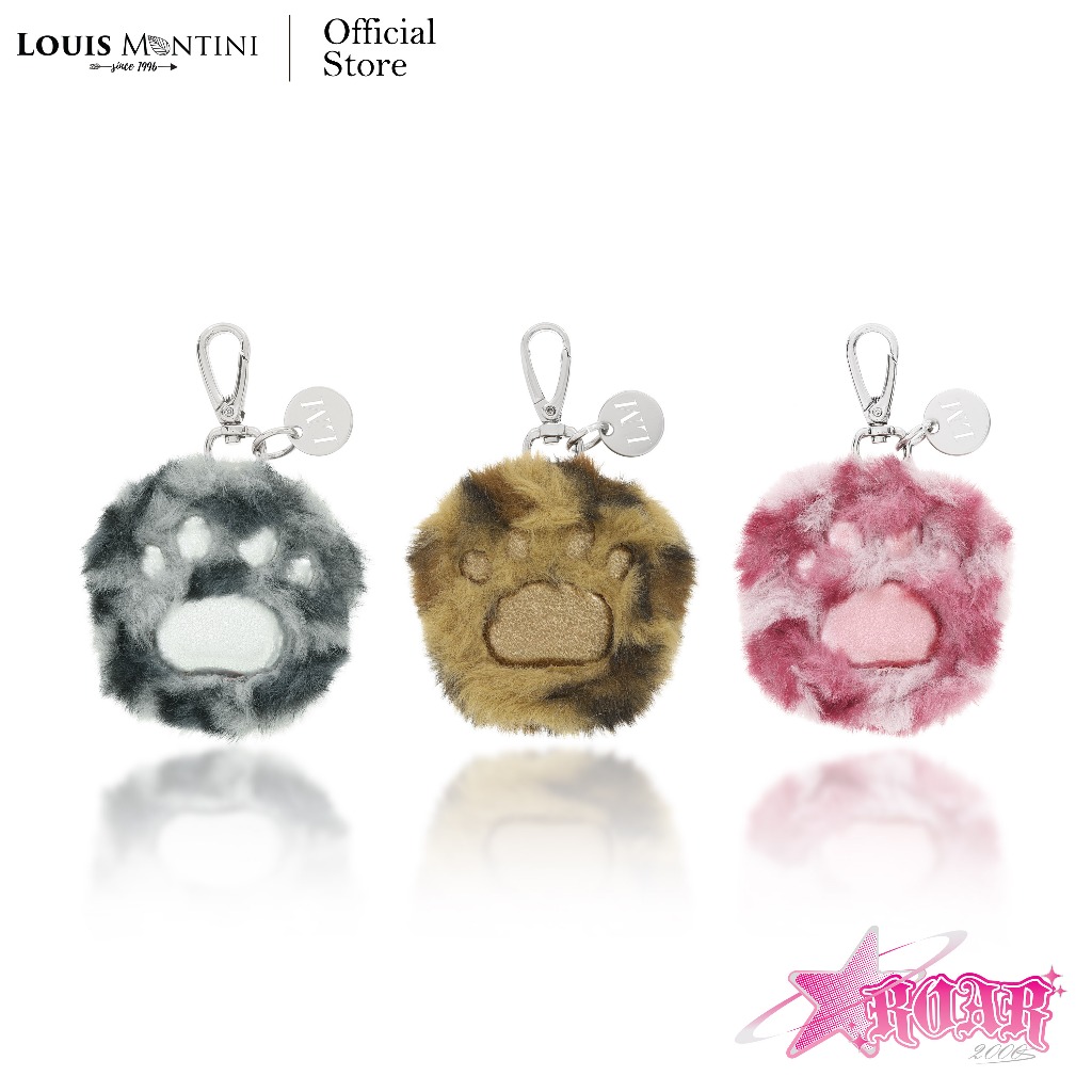 [ส่งด่วนฟรี]Louis Montini (ROAR 2000s) พวงกุญแจขนนุ่มทรงอุ้งเท้า Paw Charm ขนนุ่มฟู ROAR10