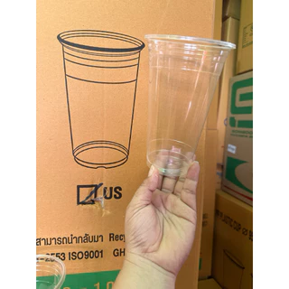 แก้ว 22 ออนซ์ ปาก 95 เรียบใส US ตรา 3A : จำหน่าย 500 ใบ ครึ่งลัง และ 1000 ใบ ยกลัง