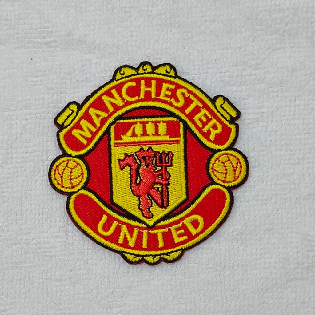 อาร์ม ตัวรีดติดเสื้อ ตัวรีด อาร์มติดเสื้อ Manchester Man U Iron on Patch แมนยู สโมสรฟุตบอลอังกฤษ Sticker สติ๊กเกอร์ DIY