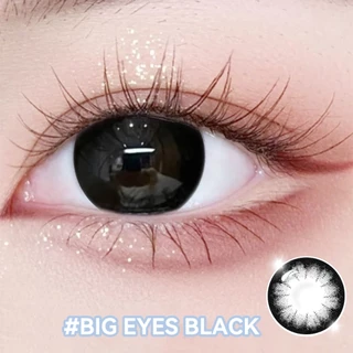 MIDROO คอนแทคเลนส์ เลนส์ธรรมชาติ ขยายรูม่านตา Black/Grey Contact Lens-14.5มม รายเดือน เลนส์