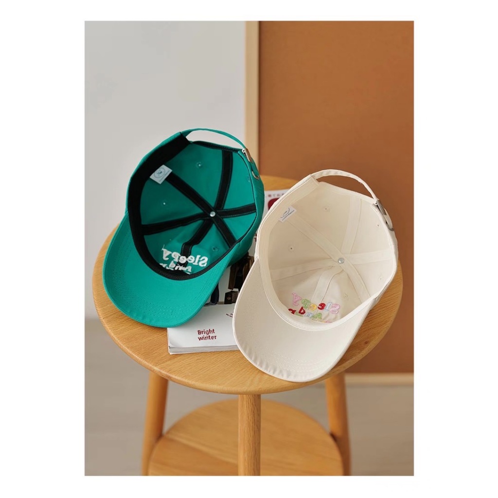 หมวกเบสบอล ปักตัวอักษร สีสันสดใสน่ารักและลำลอง เเฟชั่น  152 - รูปที่ 7