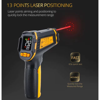 เครื่องวัดอุณหภูมิอินฟาเรด รุ่นST490 SmartSensor คุณภาพสูงหน้าจอดิจิตอล วัดไกล รวดเร็วแม่นยำ 10021