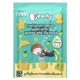 Peachy พีชชี่ ขนมเด็ก คุกกี้ธัญพืชผสมคีนัว ขนมสำหรับเด็กอายุ 1 ปีขึ้นไป