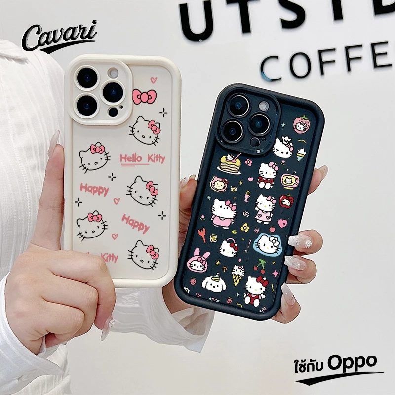 เคสโทรศัพท์ OPPO A17 A57 A3s A18 A53 A16 A58 A7 A17K A5 A38 A54 A12 A77 A15 A9 A5s A78 Reno 5F สาย KT หัวกันกระแทก TPU โ