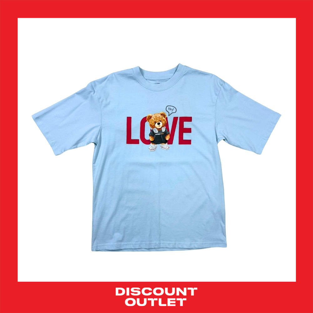 Discount Outlet เสื้อยืดแขนสั้นคอกลม ผ้าคอตต้อน 100% (Unisex)