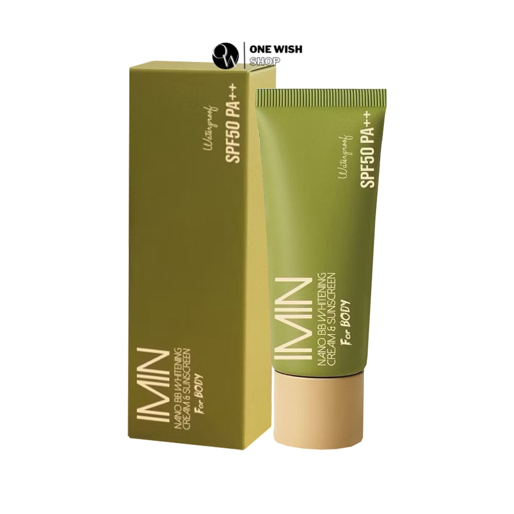(50ml.) ไอมิน นาโน พลัส ครีมทาตัว Imin nano body care color & sunsceen Plus SPF30 PA+++