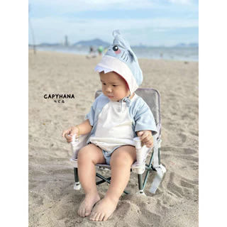 CAPYHANA ชุดไปทะเลเด็กทารก ชุดฉลามเด็ก ชุดไปเที่ยวน่ารัก ชุดฉลาม