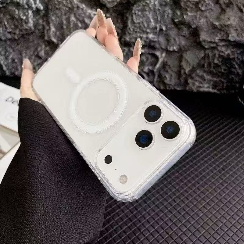เคสแม่เหล็กใส สำหรับiPhone 17 17Pro Max 17Air 17ProMax ชาร์จไร้สาย เคสกันกระแทก 17Pro Max