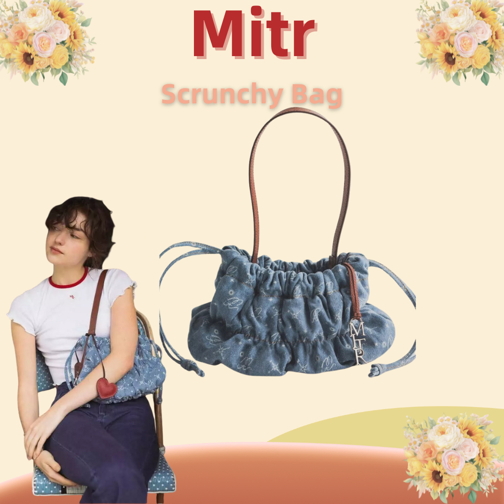 Mitr Scrunchy Bag กระเป๋า👜 Mitr กระเป๋ายีนส์🚚พร้อมส่ง💯ของแท้