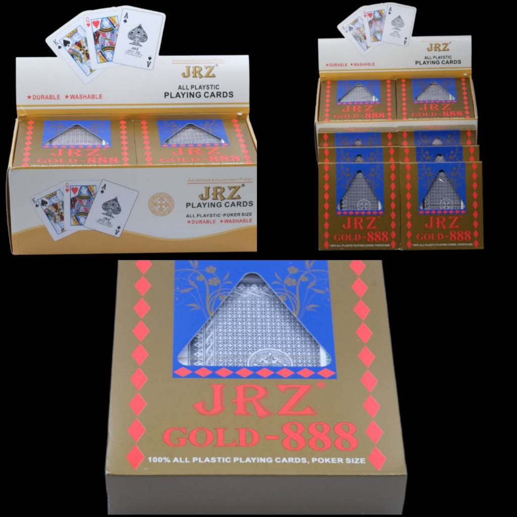 พลาสติก ขอบทอง GOLD 888 อย่างดี   (1 สำรับ 6 สำรับ 12 สำรับ) สวยมาก