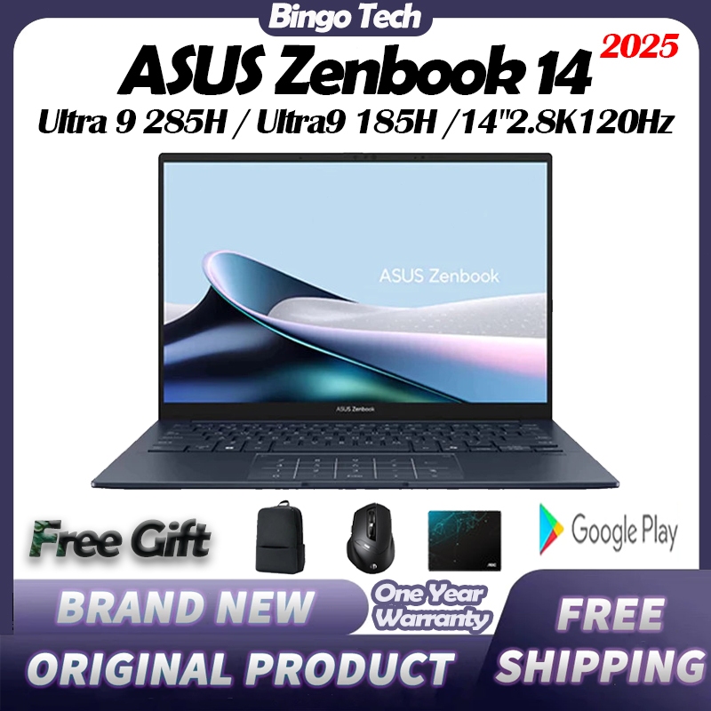 2025 ASUS Zenbook 14 UX3405CA Ultra 9 285H 14” 2.8K (2880 x 1800) 120Hz  ASUS Laptop ASUS Lingyao 14