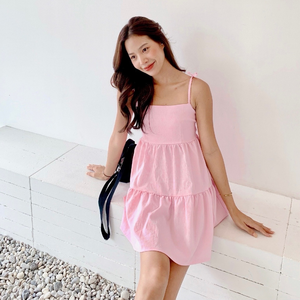Cookie Dress เดรสสายเดี่ยวเกาหลี สไตล์น่ารัก