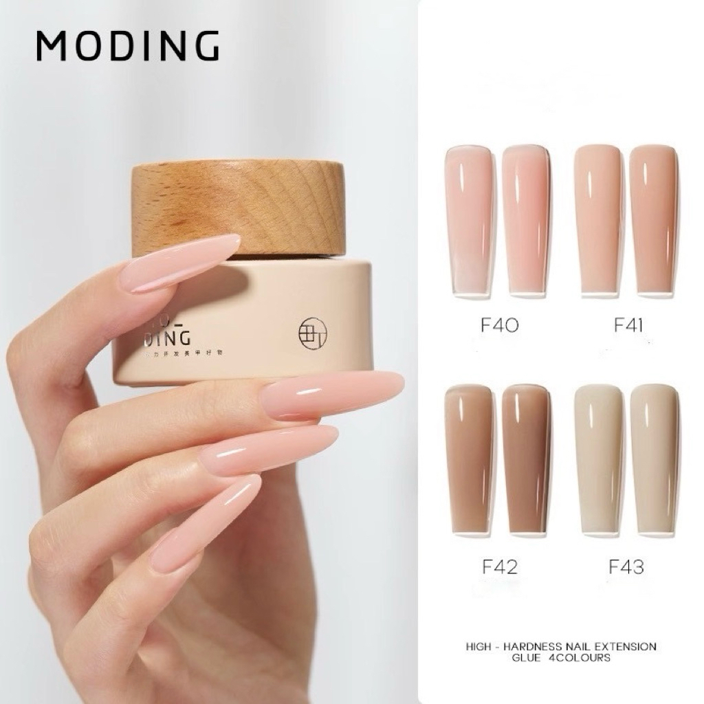 Moding เจลต่อเล็บโทนสีนู้ด สุขภาพดี High hardness milk extension 20G