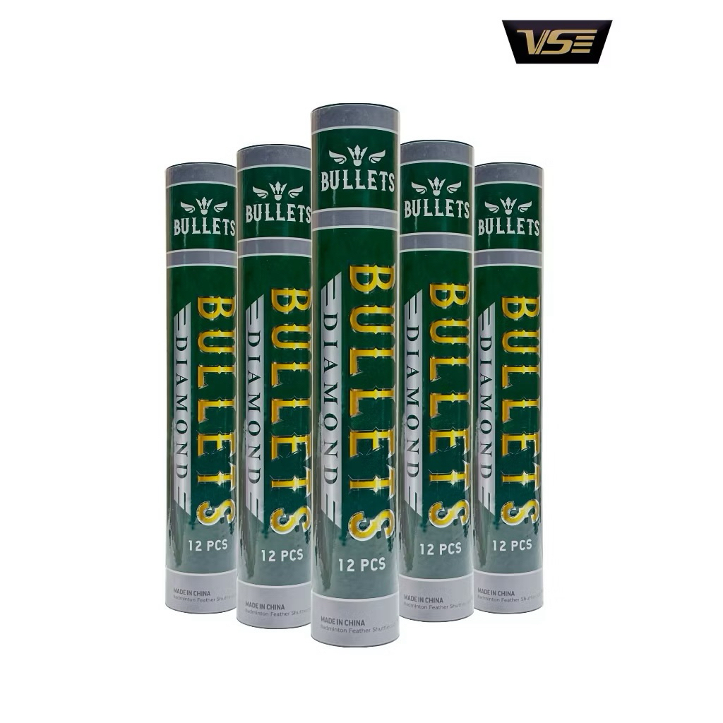 BULLETS DIAMOND เขียว ลูกแบดมินตัน คุ้มค่า คุ้มราคา 💯 สปีด75/76