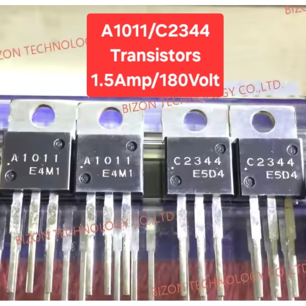 A1011/C2344 Transistors 1.5Amp/180Volt