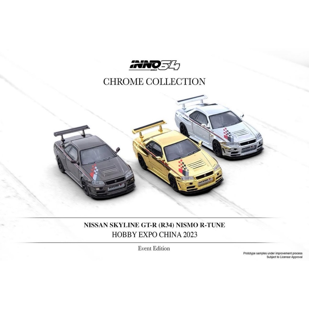 INNO64  Chrome Collection  Nissan Skyline GT-R (R34) Nismo R-Tune
