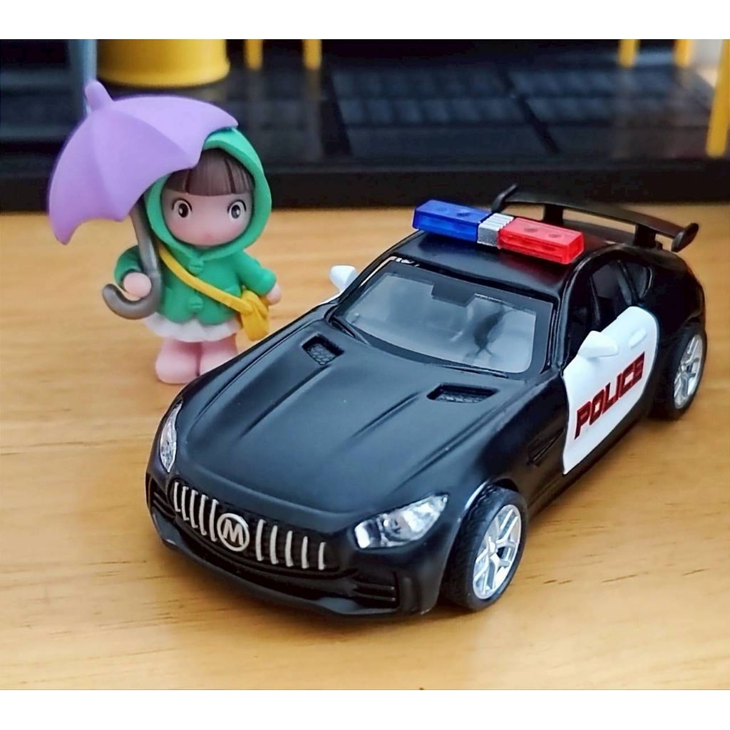 โมเดลรถเหล็ก รถ ตำรวจ รวมแบบ  police เปิดประตูได้ มีลาน มีเสียง มีไฟ ไม่มีกล่อง รถสปอร์ต sport - รูปที่ 2