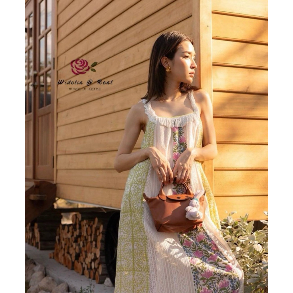 widelia@real เดรส myonlyสายเดี่ยว ดอกไม้