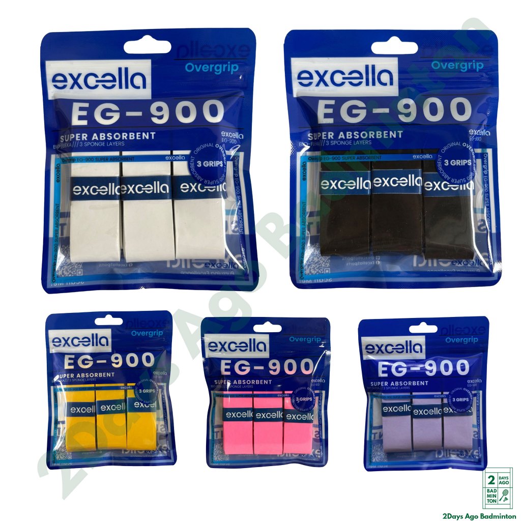 กริปพันด้าม EXCELLA EG-900 Super Absordent คุณภาพพรีเมียม ซับเหงื่อ ยอดเยี่ยม หนึบ กระชับ มั่นใจ
