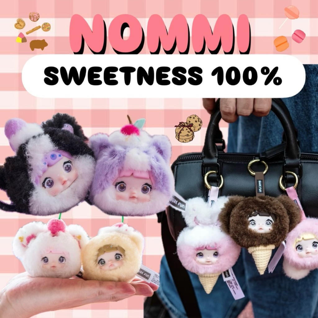 พร้อมส่ง🇹🇭 ลด20% Nommi Sweetness 100% พวงกุญแจ 🩷 เลือกตัว เช็กการ์ด 🩷