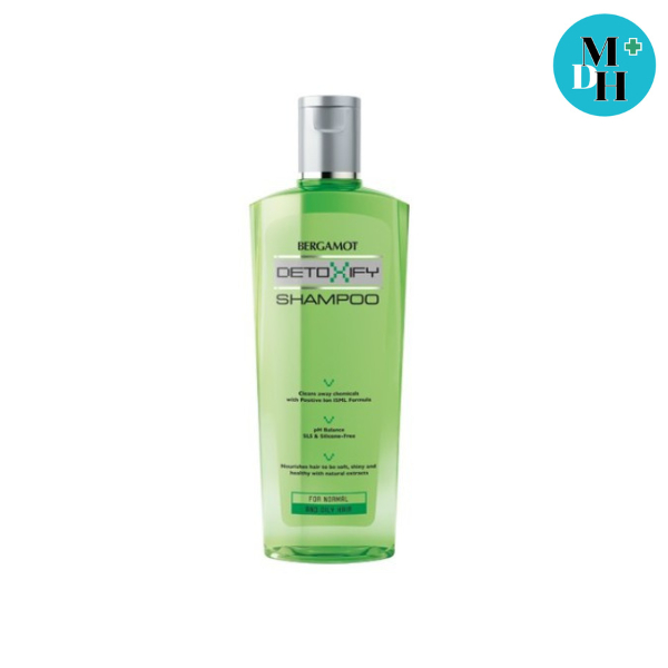 Bergamot Detoxify Shampoo(สีเขียว) แชมพู เบอกาม็อท สำหรับ ผมธรรมดา ผมมัน (สีเขียว) ขนาด 200 ml 13433