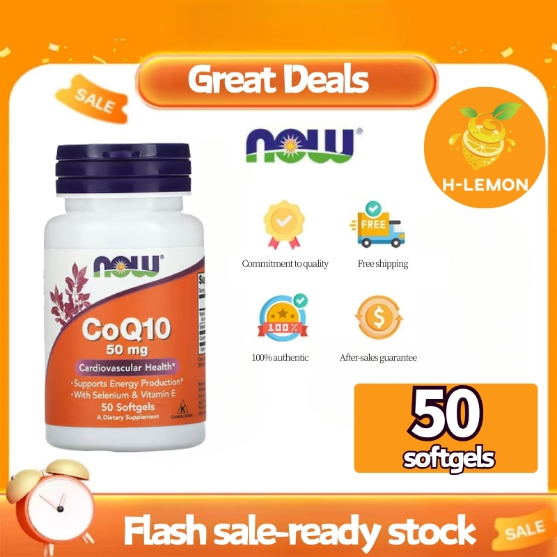 [EXP: 02/28] โคคิวเทน | CoQ10 / Coenzyme Q10 50 MG / 100 MG [Softgels] by NOW FOODS