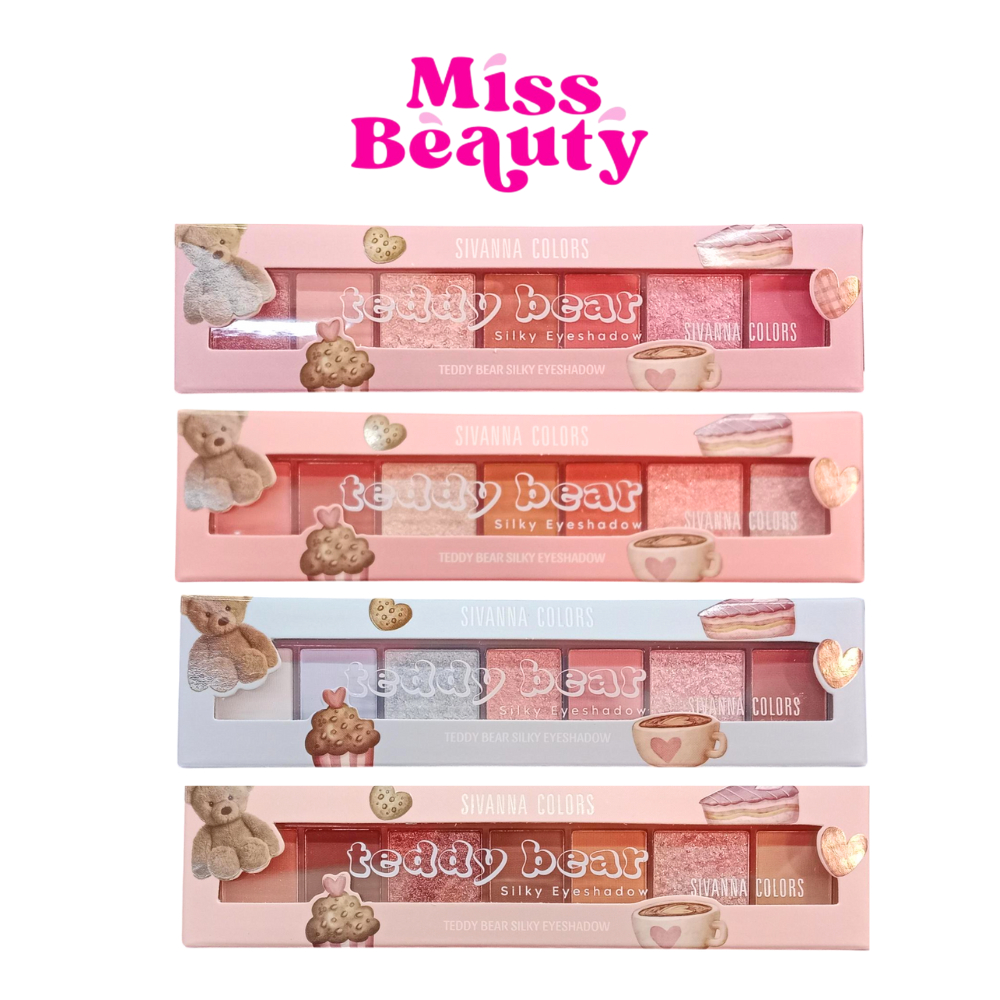 HF676 Sivanna Clors Teddy Bear Silky Eyeshadow ซีเวนน่า คัลเลอร์ส เท็ดดี้ แบร์ ซิลกี้ อายแชโดว์ 0.8*
