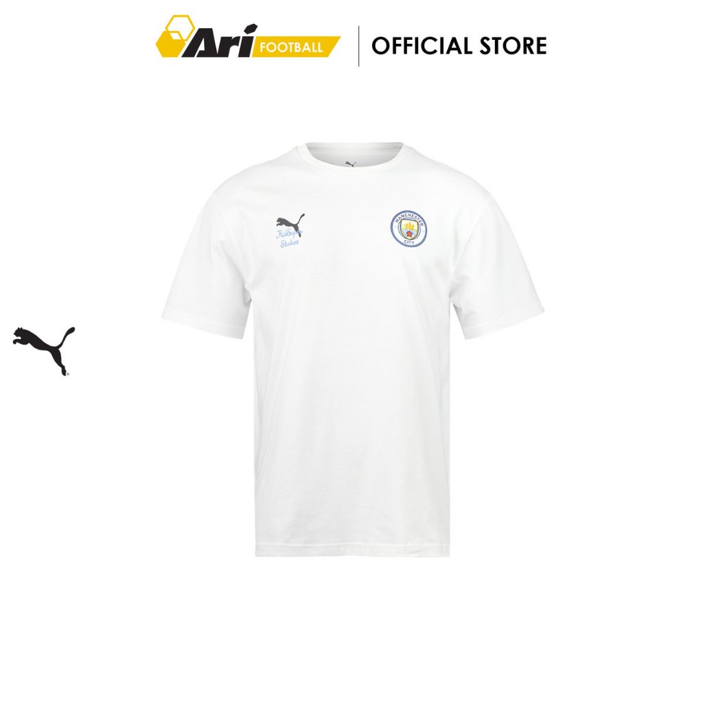 PUMA KIDSUPER MANCHESTER CITY 2025 GRAPHIC TEE - WARM WHITE (60684218) เสื้อยืด พูม่า X KIDSUPER แมน
