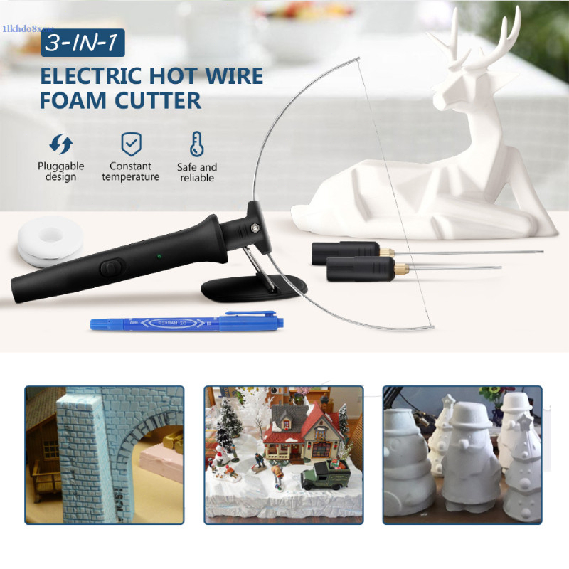 LOCAL Hot Wire Foam Cutter Electric Styrofoam Cutting Tools Kit Polystyrene Cutter Styrofoam Cutting Pen With Adaptor🔥