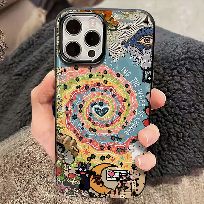 เคส For iPhone 12 13 14 15 16 Pro MAX 7 8 14 15 Plus X XR XS MAX SE ไอโฟน11 เคสโทรศัพท์มือถือแฟชั่นการ์ตูนอนิเมะสุดหรู ราคา ถูกที่สุด ดีลบีเคเค