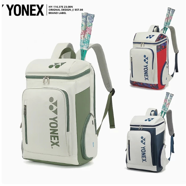 โยเน็กซ์แบดมินตันกระเป๋าเป้สะพายหลังการฝึกอบรมกระเป๋าเป้สะพายหลังกีฬาเทนนิส