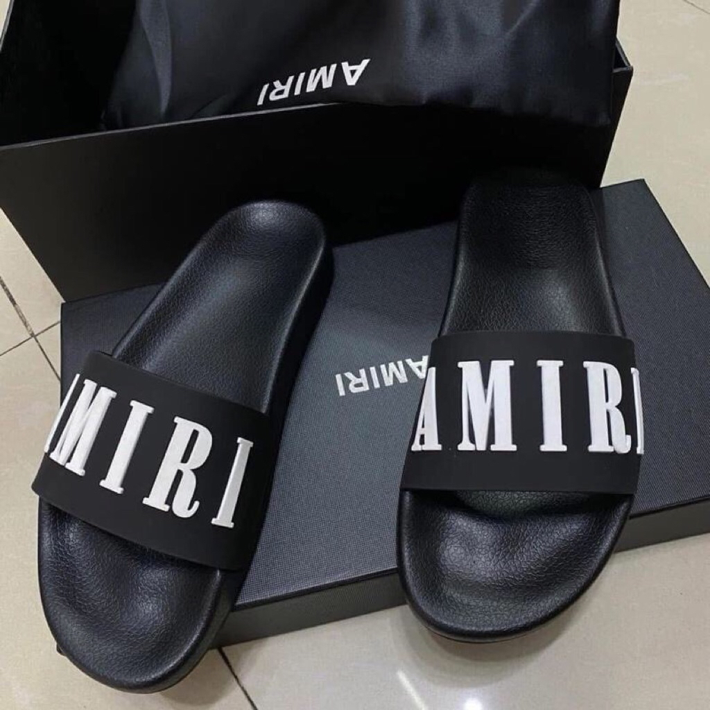 รองเท้าแตะ Amiri รองเท้าแตะ ทรงเอ วัยรุ่น กำลังฮิต