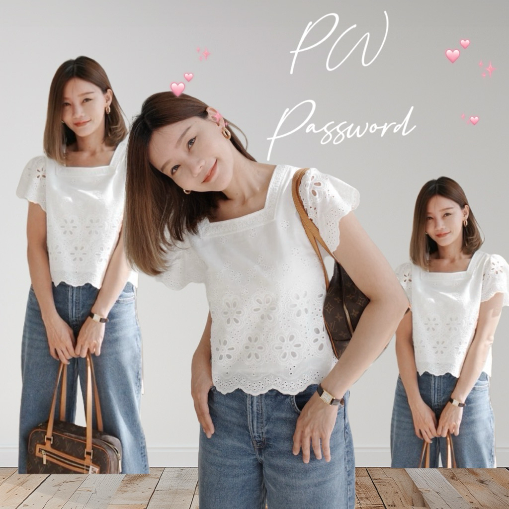 เสื้อคอตตอนปักฉลุ • Password 6141