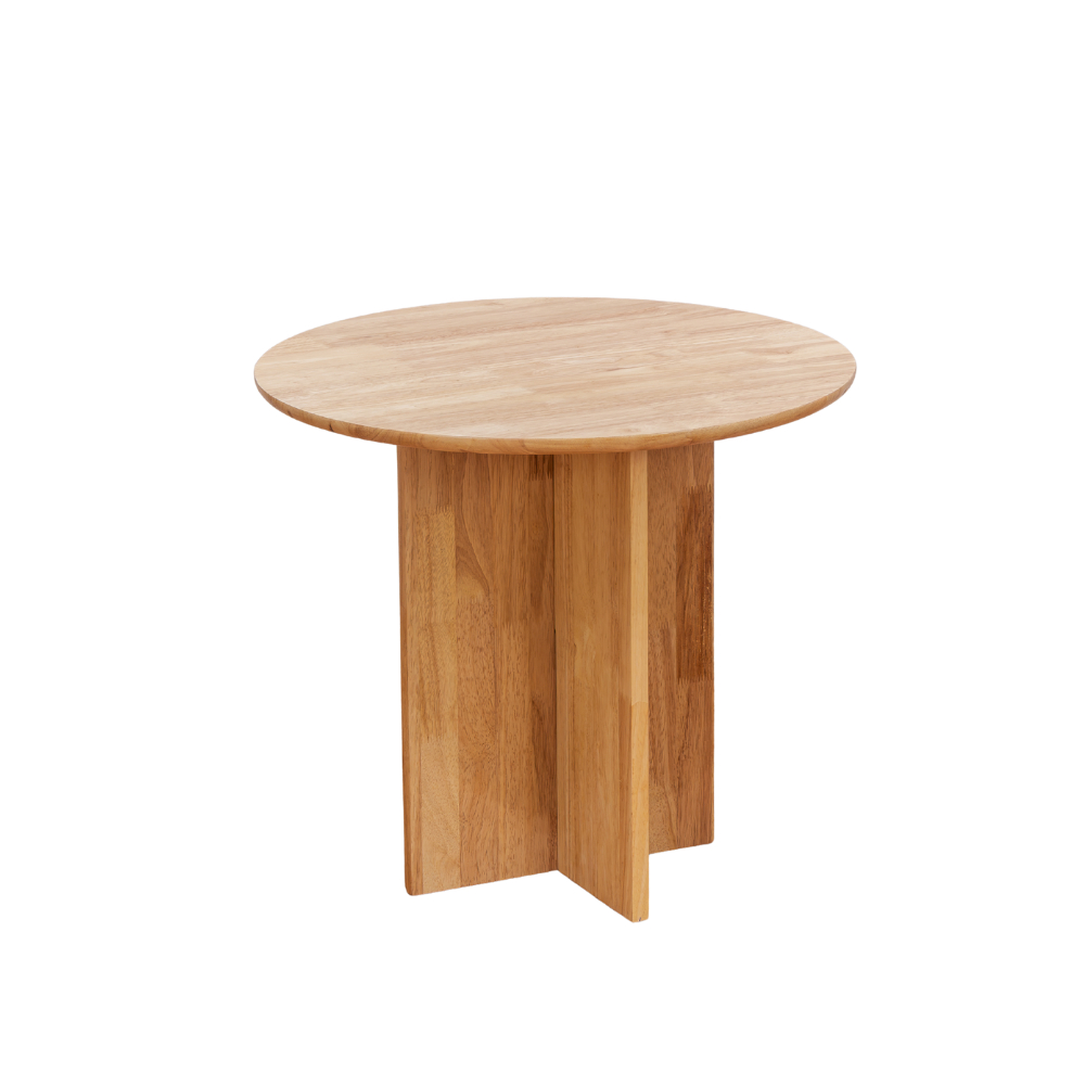 Evergreen Furniture โต๊ะข้าง โต๊ะทานกาแฟ งานไม้ยางแท้ 100% ขนาด 60x60 50x50 รุ่น MCT3-6060 / MCT3-50