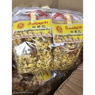 ดอกเก๊กฮวย ซองเล็ก(แถมเม็ดพุดในห่อ) ยกมัด-10ห่อ