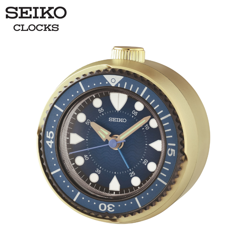 SEIKO CLOCKS นาฬิกาปลุก รุ่น QHE207G ขนาด 4 นิ้ว เดินเรียบ สีทอง