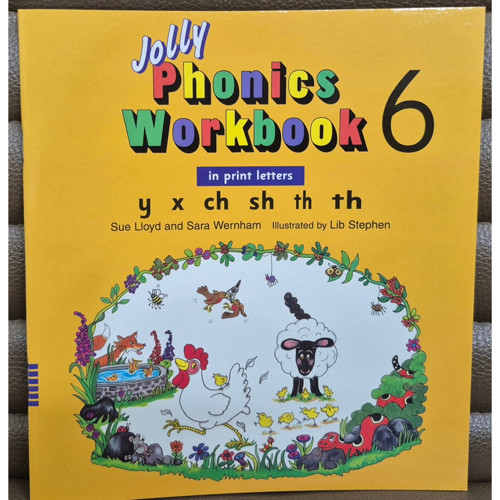 PP ปกเหลือง  Jolly phonics workbook 6: In Print letters