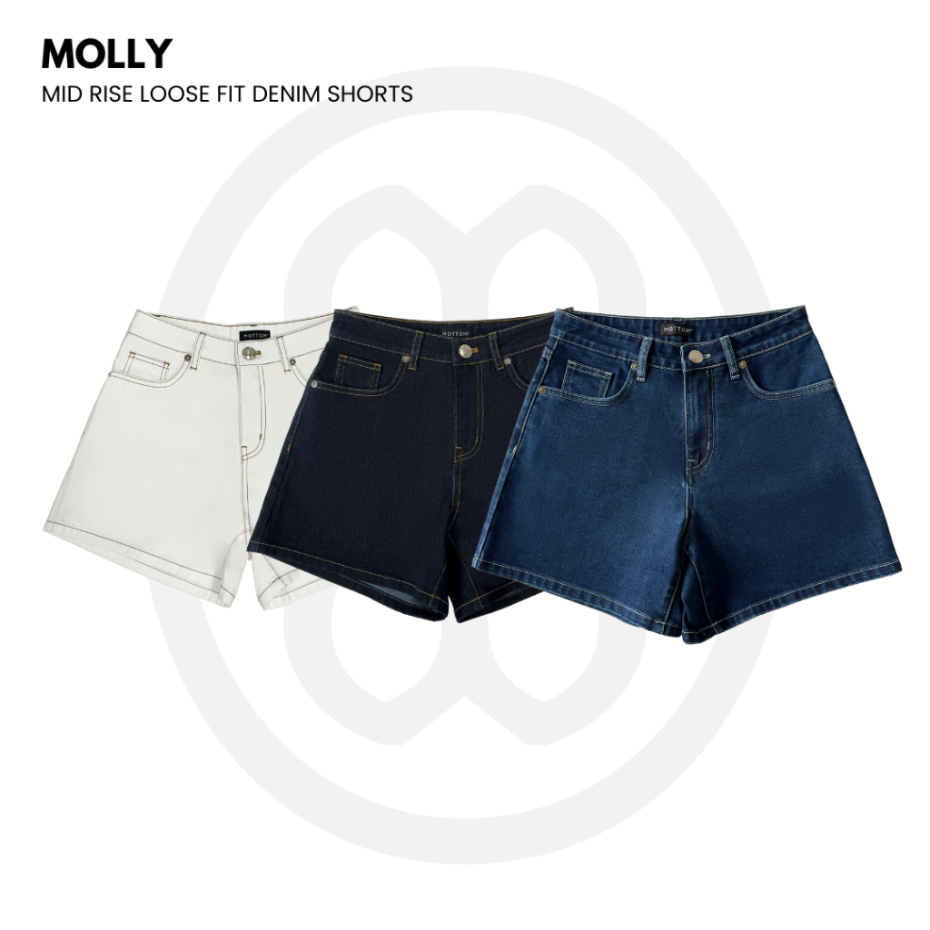 MOTTOM - MOLLY Denim Shorts