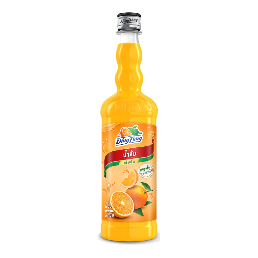 [ติ่งฟง] น้ำส้ม (760 มล.) // PJ Shop Food and Packaging[