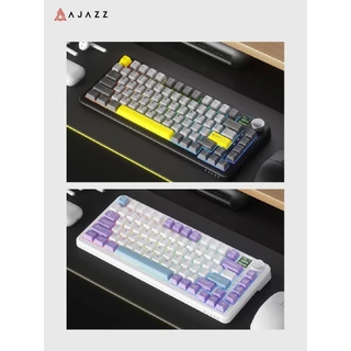 คีย์บอร์ดเกมมิ่ง Ajazz AK820 Max Magnetic Switch Wired RGB Gasket Mechanical Keyboard รับประกันสินค้า 1 ปี