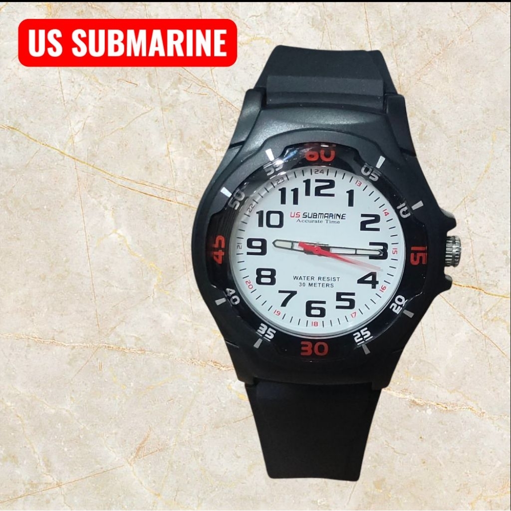 US Submarine นาฬิกาข้อมือสายซิลิโคน รุ่น TP2051M นาฬิกาผู้ชาย