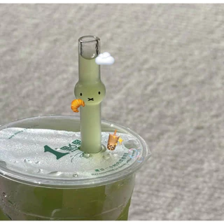 (พรีนะคะ👀) HEYHOMI—หลอดใส หลอดชานมไข่มุก (หลอดแก้ว หนา และทนมากกก) ตรีม: Kitty/Miffy/Straw สายคอนเท้นต์ต้องมีนะคะ
