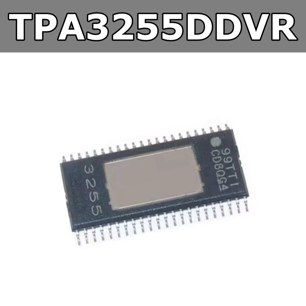 ชิป IC TPA3255 TPA3255DDVR แท้ ใช้ในแอมป์จิ๋ว TPA3255  325-WStereo,600-WMono PurePath™ Ultra-HDAnalo